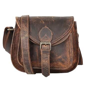 Amazon.com: vintage crafts Buffalo Leather Crossbody Satchel
